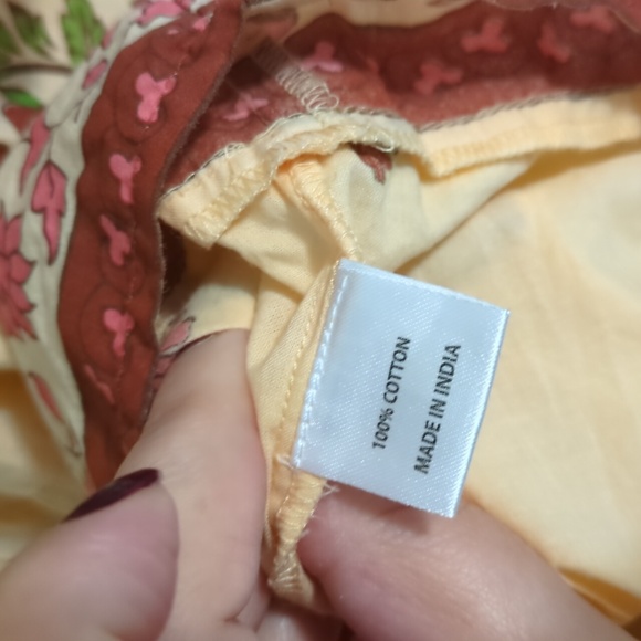 Tuckernuck Blush Chandellier Long Sleeve Floral Maxi Salty Paloma Caftan Dress L - Picture 8 of 10